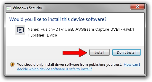 Dvico FusionHDTV USB, AVStream Capture DVBT-Hawk1 driver installation 1096855