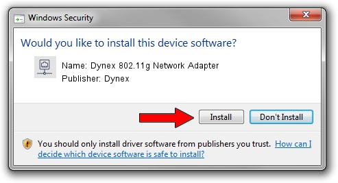 Dynex Dynex 802.11g Network Adapter setup file 2048827