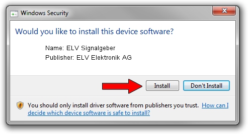 ELV Elektronik AG ELV Signalgeber driver installation 1406676