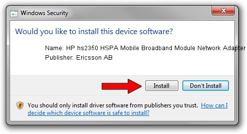Ericsson AB HP hs2350 HSPA Mobile Broadband Module Network Adapter driver download 1389847