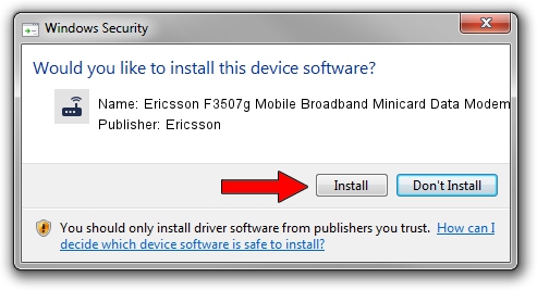 Ericsson Ericsson F3507g Mobile Broadband Minicard Data Modem setup file 1624399