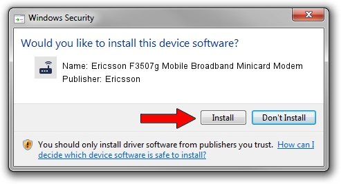 Ericsson Ericsson F3507g Mobile Broadband Minicard Modem driver download 1505485
