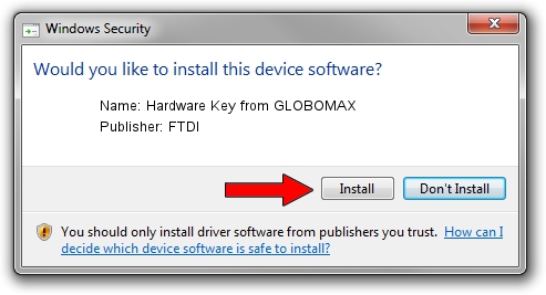 FTDI Hardware Key from GLOBOMAX driver installation 1205313