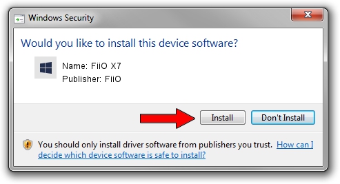 FiiO FiiO X7 driver installation 4717192