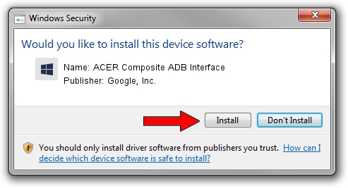 Google, Inc. ACER Composite ADB Interface driver download 694245