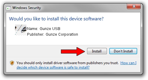 Gunze Corporation Gunze USB setup file 1934127