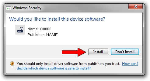 HAME C8800 driver installation 2123925