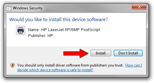 HP HP LaserJet 5P/5MP PostScript setup file 1154381