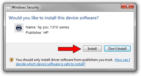 HP hp psc 1310 series driver installation 4097939