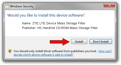 HS HandSet CD-ROM Mass Storage Filter ZTE LTE Device Mass Storage Filter setup file 1477110