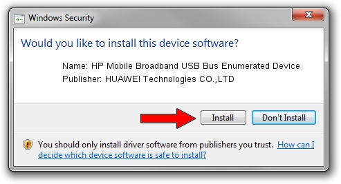 HUAWEI Technologies CO.,LTD HP Mobile Broadband USB Bus Enumerated Device driver installation 1225611