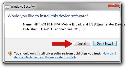 HUAWEI Technologies CO.,LTD HP hs3110 HSPA Mobile Broadband USB Enumerator Device driver download 1204837