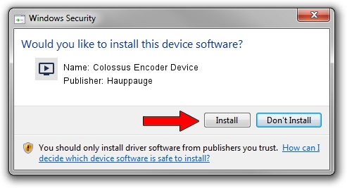 Hauppauge Colossus Encoder Device driver download 1417830