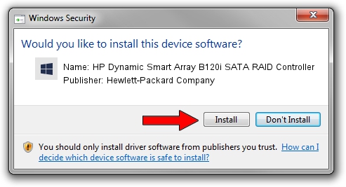 Hewlett-Packard Company HP Dynamic Smart Array B120i SATA RAID Controller setup file 231476