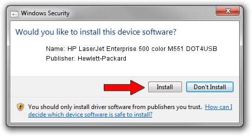 Hewlett-Packard HP LaserJet Enterprise 500 color M551 DOT4USB setup file 12829