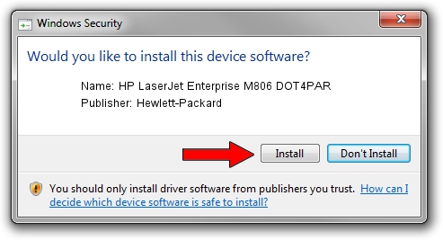 Hewlett-Packard HP LaserJet Enterprise M806 DOT4PAR setup file 12796