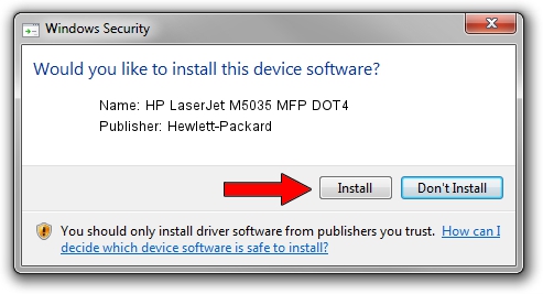Hewlett-Packard HP LaserJet M5035 MFP DOT4 setup file 1865579