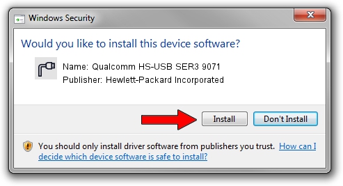 Hewlett-Packard Incorporated Qualcomm HS-USB SER3 9071 driver installation 26225
