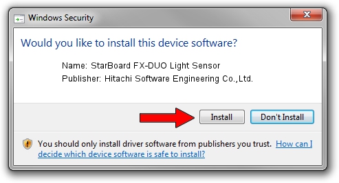 Hitachi Software Engineering Co.,Ltd. StarBoard FX-DUO Light Sensor setup file 1116726