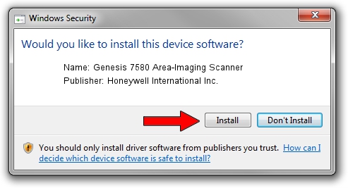 Honeywell International Inc. Genesis 7580 Area-Imaging Scanner driver installation 3391892