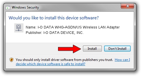 I-O DATA DEVICE, INC. I-O DATA WHG-AGDN/US Wireless LAN Adapter setup file 1048859