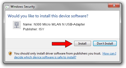 ISY N300 Micro WLAN N USB-Adapter driver installation 2280982