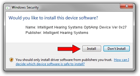 Intelligent Hearing Systems Intelligent Hearing Systems OptiAmp Device Ver 0x27 driver installation 4522069