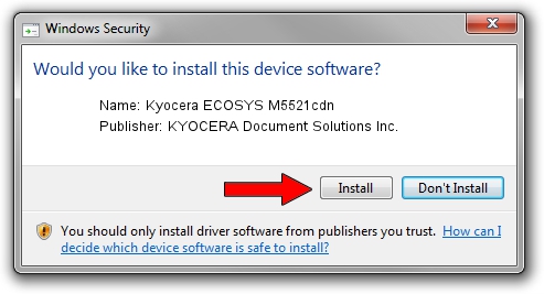 KYOCERA Document Solutions Inc. Kyocera ECOSYS M5521cdn driver installation 4562416