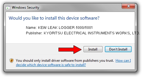 KYORITSU ELECTRICAL INSTRUMENTS WORKS, LTD. KEW LEAK LOGGER 5000/5001 driver download 4581742