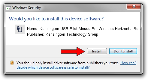 Kensington Technology Group Kensington USB Pilot Mouse Pro Wireless-Horizontal Scroll driver installation 2144661