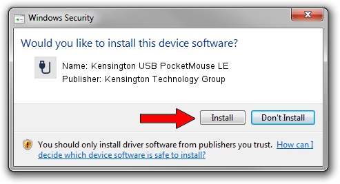 Kensington Technology Group Kensington USB PocketMouse LE setup file 1014765