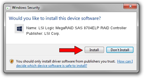 LSI Corp. LSI Logic MegaRAID SAS 8704ELP RAID Controller driver download 1931229
