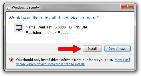Leadtek Research Inc. WinFast PX6800 TDH NVIDIA driver download 1978284