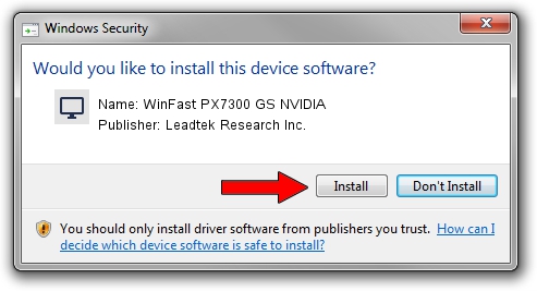 Leadtek Research Inc. WinFast PX7300 GS NVIDIA driver download 1802373
