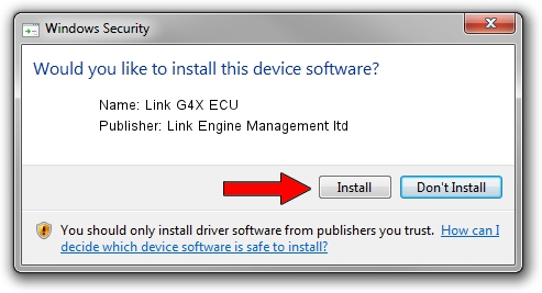 Link Engine Management ltd Link G4X ECU driver installation 4444416