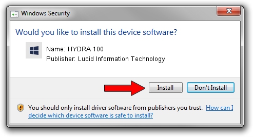 Lucid Information Technology HYDRA 100 driver installation 1054459