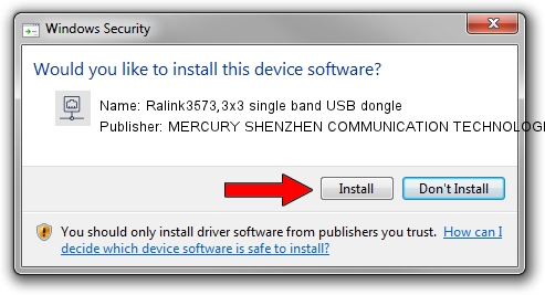 MERCURY SHENZHEN COMMUNICATION TECHNOLOGIES CO.,LTD. Ralink3573,3x3 single band USB dongle setup file 4176047