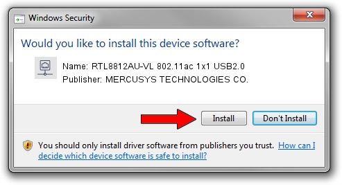 MERCUSYS TECHNOLOGIES CO. RTL8812AU-VL 802.11ac 1x1 USB2.0 driver download 3805468