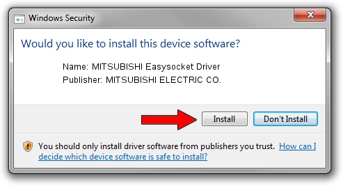 MITSUBISHI ELECTRIC CO. MITSUBISHI Easysocket Driver setup file 4297536