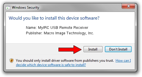 Macro Image Technology, Inc. MyIRC USB Remote Receiver driver download 1208929