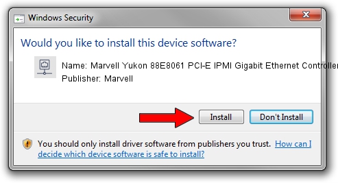 Marvell Marvell Yukon 88E8061 PCI-E IPMI Gigabit Ethernet Controller driver download 1272619