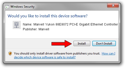 Marvell Marvell Yukon 88E8072 PCI-E Gigabit Ethernet Controller driver download 1432833