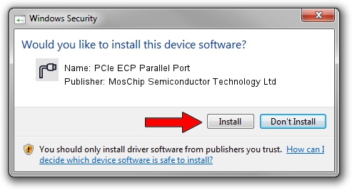 MosChip Semiconductor Technology Ltd PCIe ECP Parallel Port driver installation 1402705