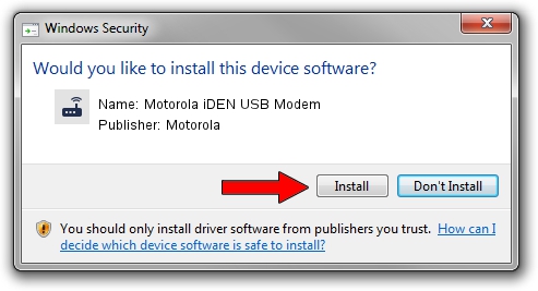 Motorola Motorola iDEN USB Modem driver download 1331119