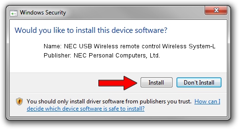 NEC Personal Computers, Ltd. NEC USB Wireless remote control Wireless System-L driver download 3934780