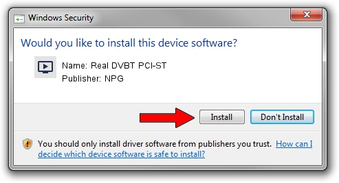 NPG Real DVBT PCI-ST driver installation 1847500