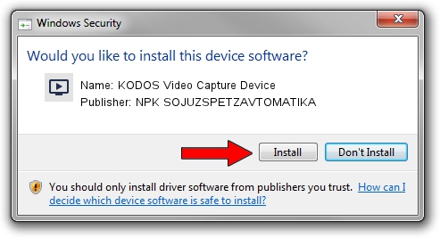 NPK SOJUZSPETZAVTOMATIKA KODOS Video Capture Device driver download 1799230
