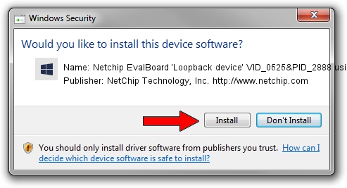 NetChip Technology, Inc. http://www.netchip.com Netchip EvalBoard 'Loopback device' VID_0525&PID_2888 using NcBulk.SYS setup file 1050343