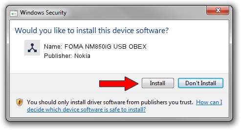 Nokia FOMA NM850iG USB OBEX setup file 1286073