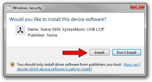 Nokia Nokia 5800 XpressMusic USB LCIF setup file 1093961